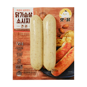 푸드원 닭가슴살 소세지 견과맛 120g Ⅹ 10봉 / 총 1.2kg
