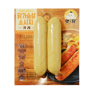 푸드원 닭가슴살 소세지 카레맛 120g Ⅹ 10봉 / 총 1.2kg