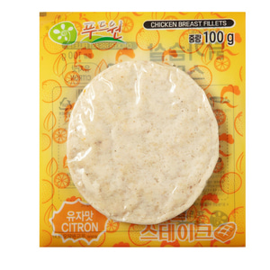 푸드원 닭가슴살 스테이크 유자맛 100g Ⅹ 10봉 / 총 1kg